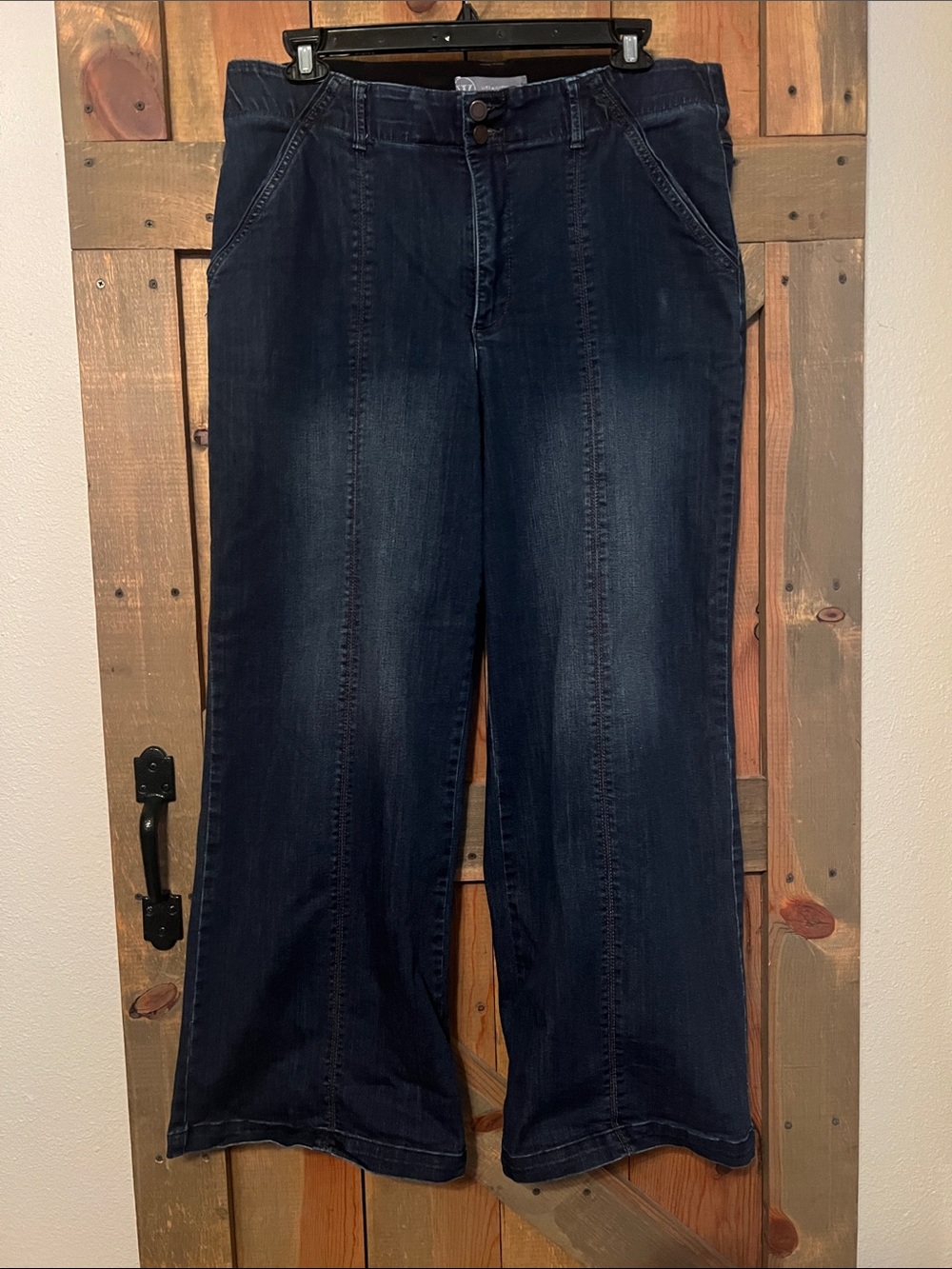 Wit & Wisdom Indigo Flared Wide Leg Jeans